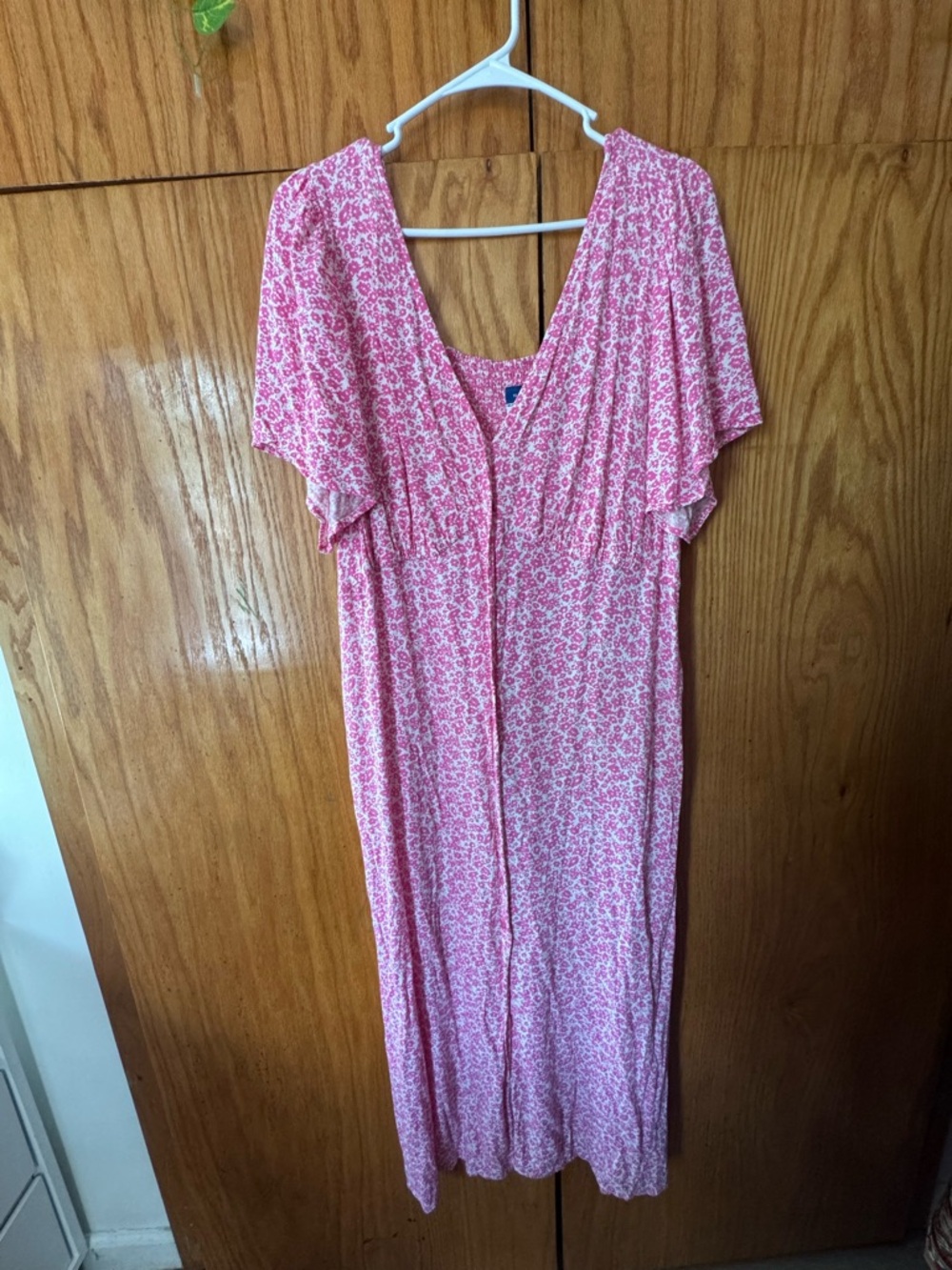 Old Navy Pink and White Floral Summer Dress